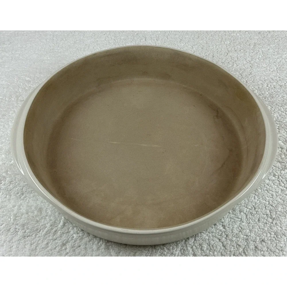 Pampered Chef 11-inch Deep Dish Ridged Baker Stoneware Pie Plate RETIRED